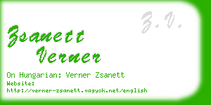 zsanett verner business card